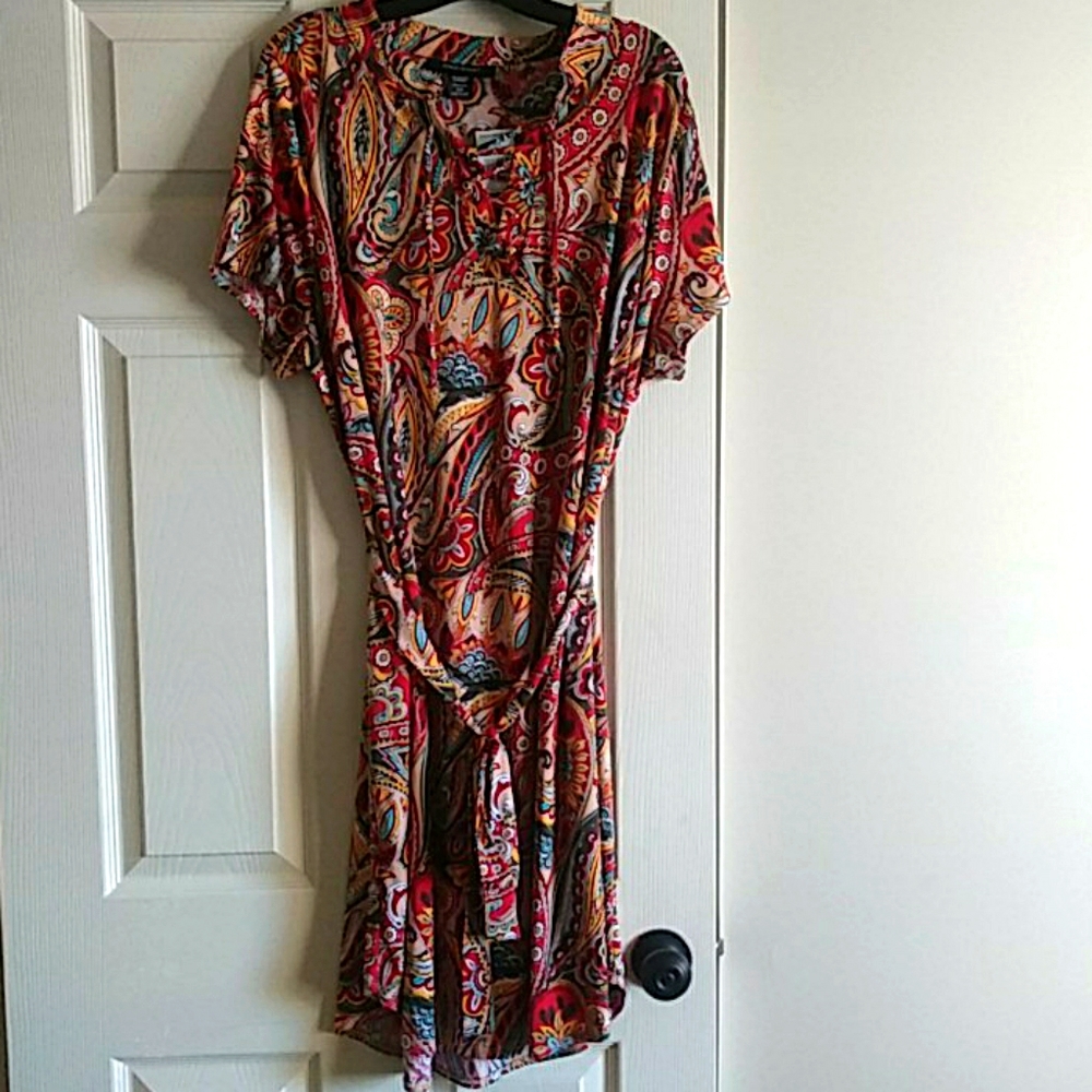Paisley print dress